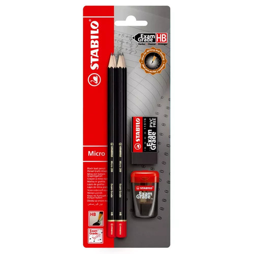 Stabilo exam grade set 4 - grade, hb